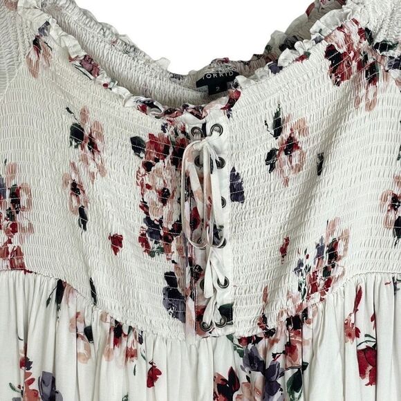 Torrid Modal Lace-up Smocked Off-Shoulder Top Size 2X - Picture 5 of 10